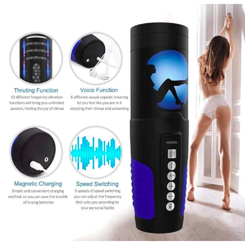 Máy thủ dâm Migyy Bond Girls rung thụt đa năng cao cấp nam